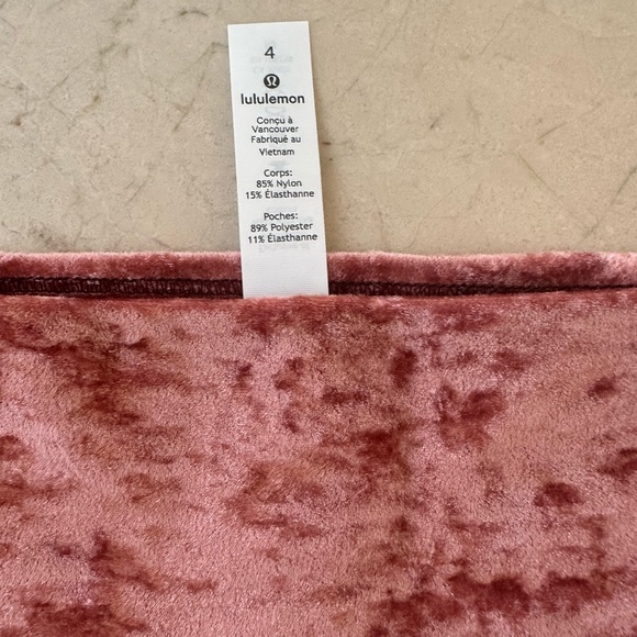 LULULEMON Wunder Lounge Tight 28” Velvet Soft Cranberry SPECIAL EDITION NEW - Picture 12 of 16
